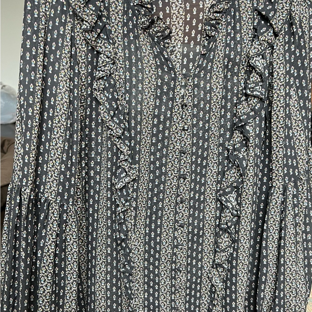 Paige sheer blouse size M - Picture 2 of 5